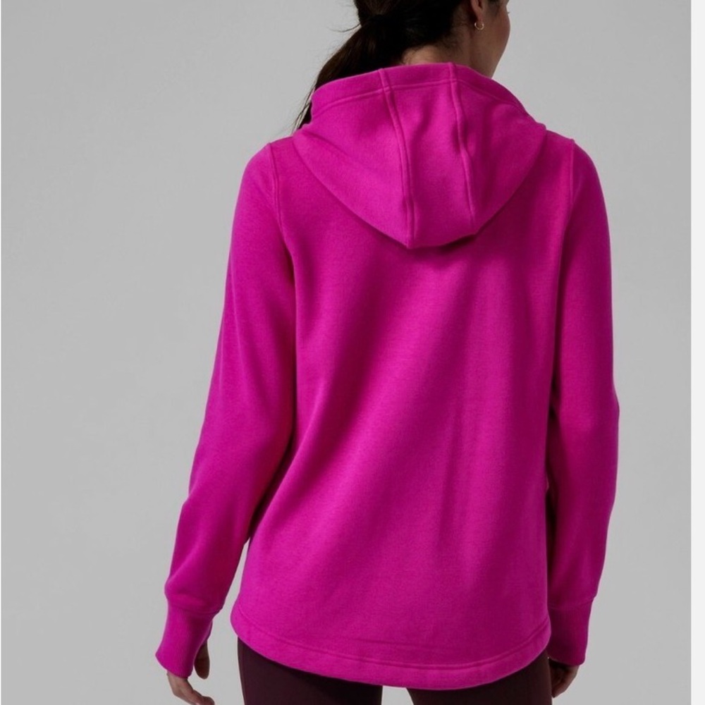 Athleta Cozy Karma Pink Quarter-Zip Pullover Size XS - Picture 2 of 8